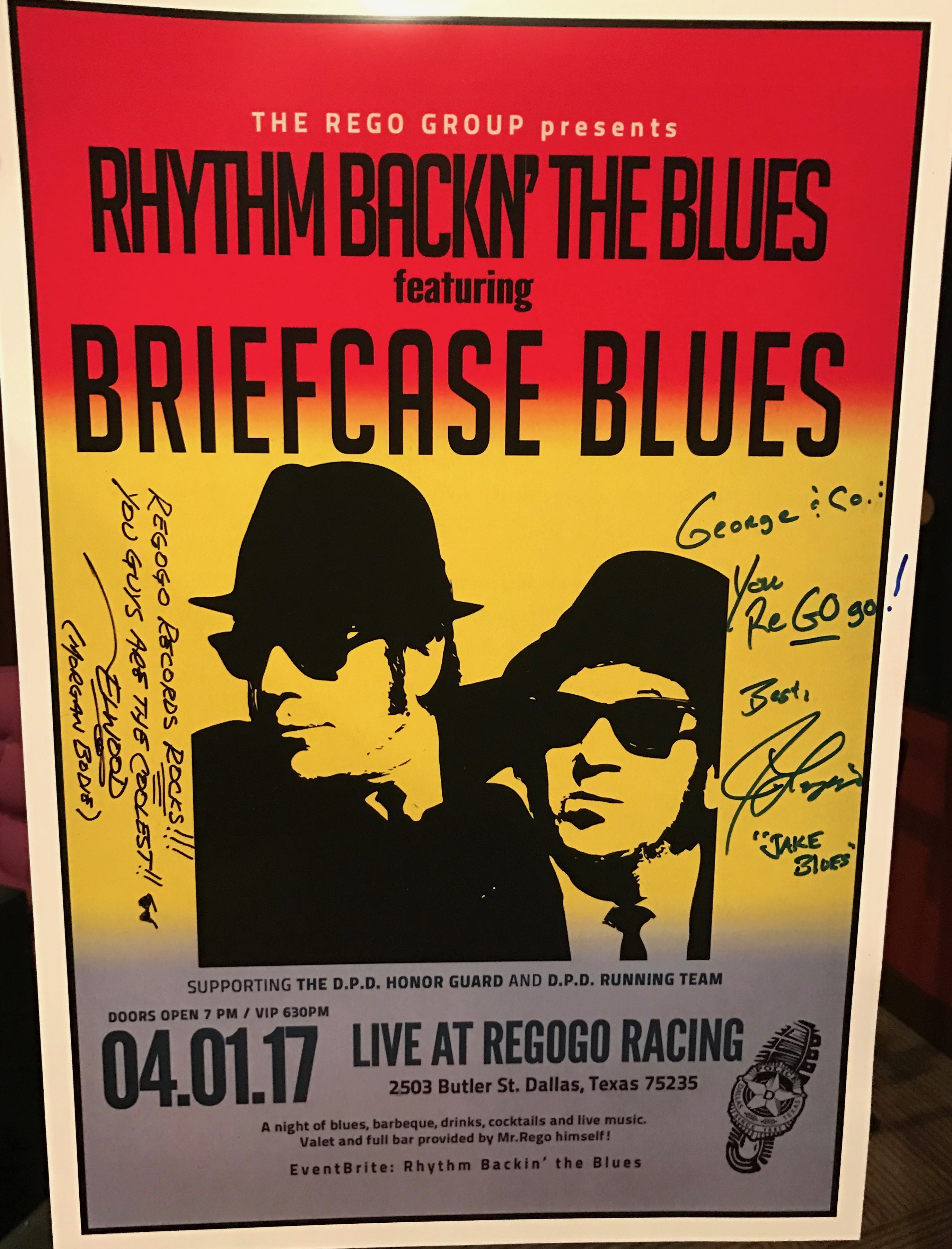 Rhythm Backn’ the Blues concert ft. Briefcase Blues Poster